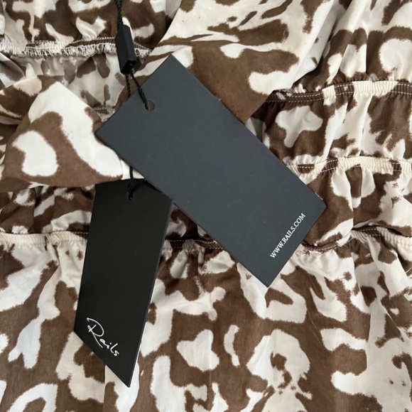 Rails Justine Nylon Midi Dress in Sepia Cheetah, Size Small, New with Tags! - Picture 7 of 12